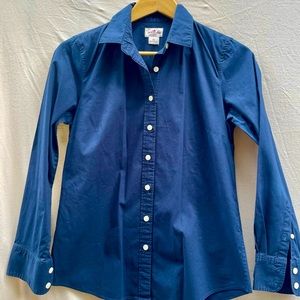J Crew Haberdashery navy button-down